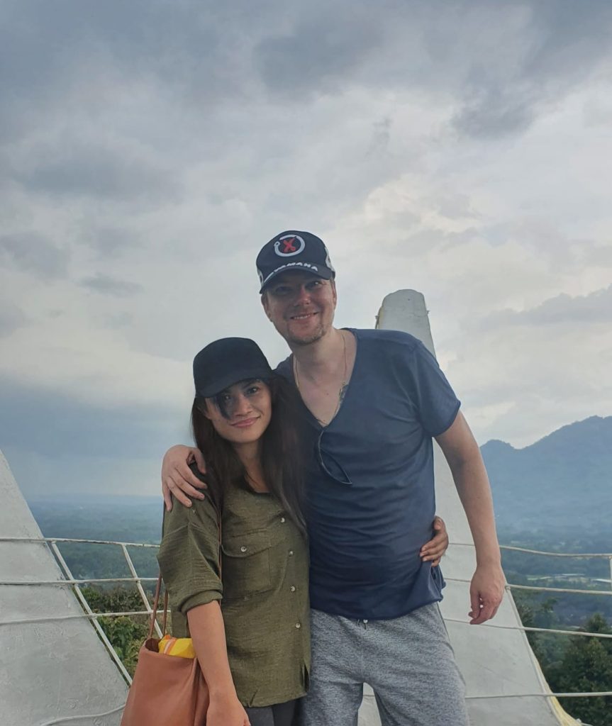 me and bf on chicken's crown