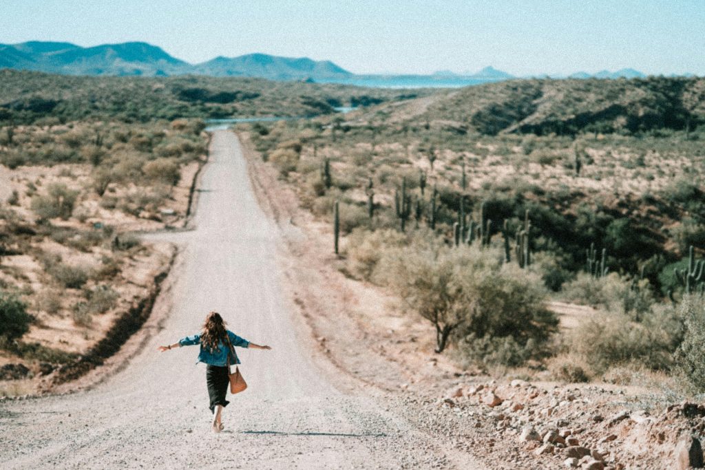 woman roadtrip