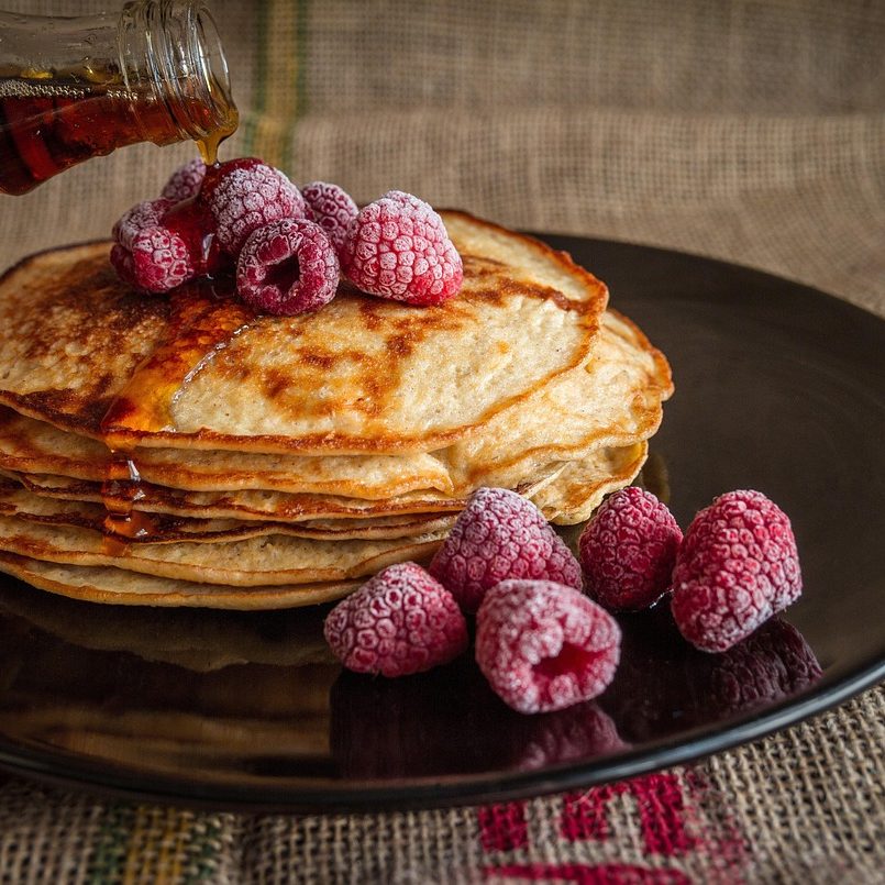 pancakes, maple syrup, raspberries, breakfast, pouring syrup, plate, breakfast plate, stack, stack of pancakes, breakfast food, breakfast meal, sweet, food, delicious, morning, tasty, fruits, food photography, pancakes, breakfast, breakfast, food, food, food, food, food